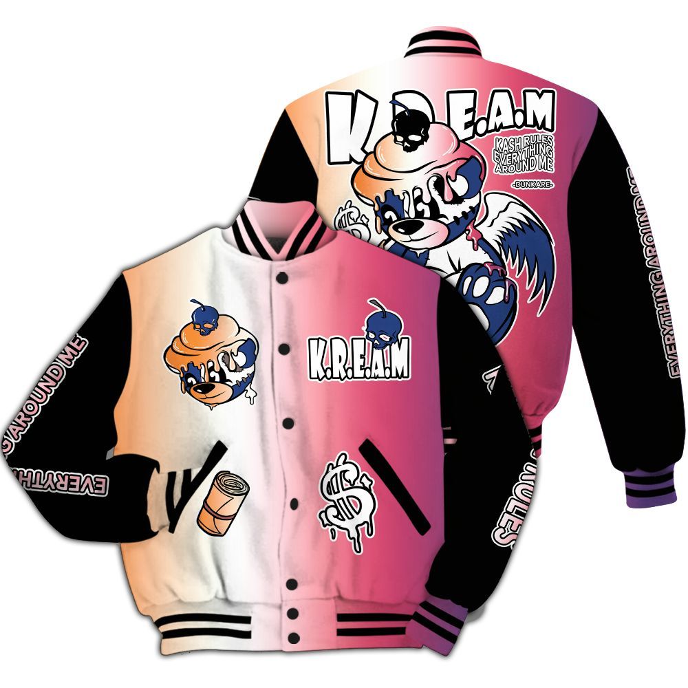 Varsity Jacket To Match Air Griffey Max Los Angeles 1s - Loot Bear All Over Print