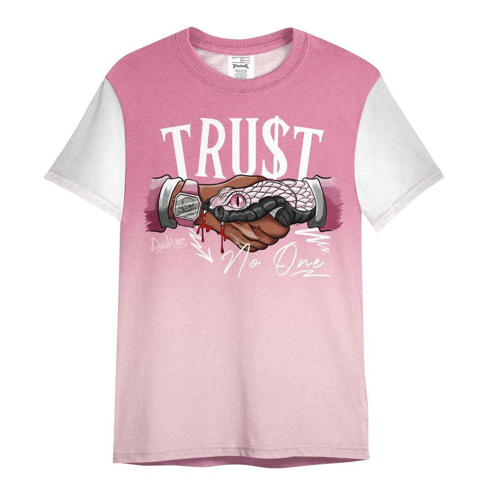 Shirt To Match GS Pearl Pink 12s Shirt, Snake Trust No One Drip All Over Print