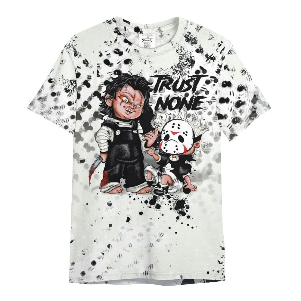 Shirt To Match Air Flightposite Sail Black - Trust No One Scary All Over Print