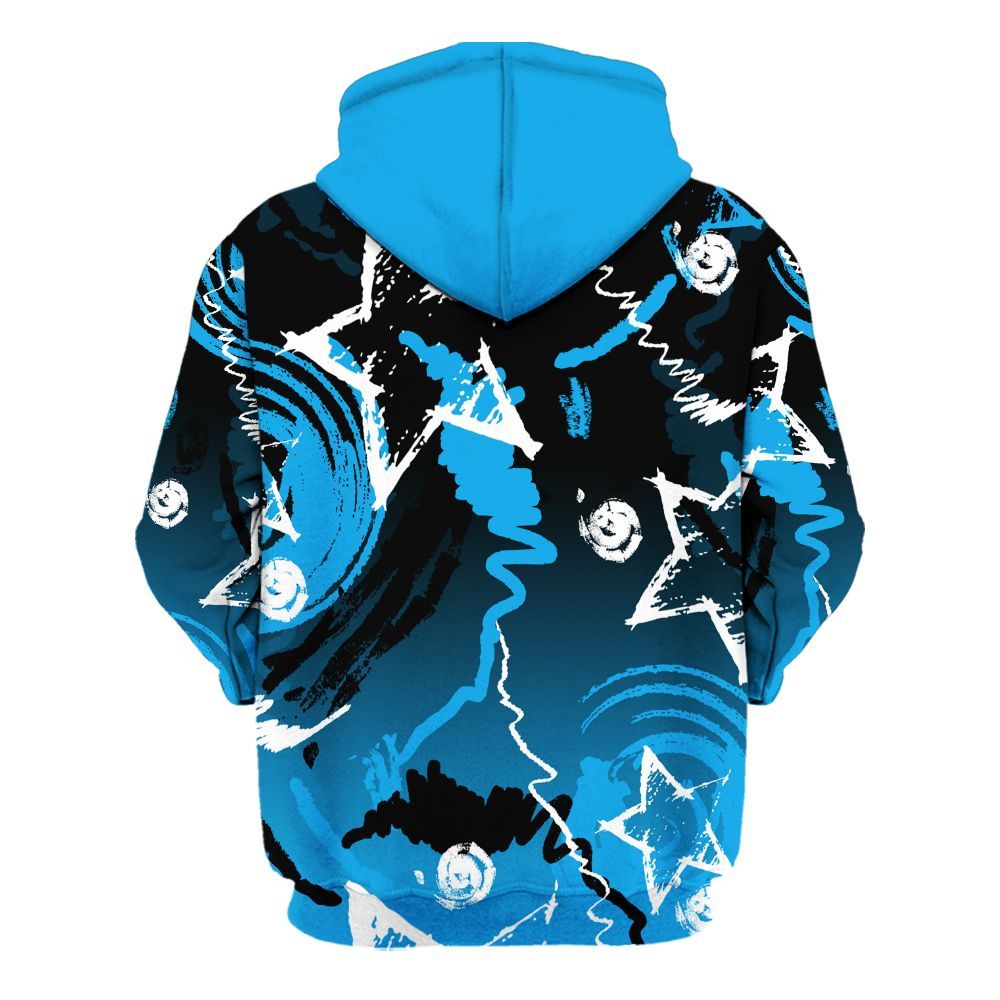 Hoodie To Match Black University Blue 2022 13s - Grind Shine Later Drip All Over Print