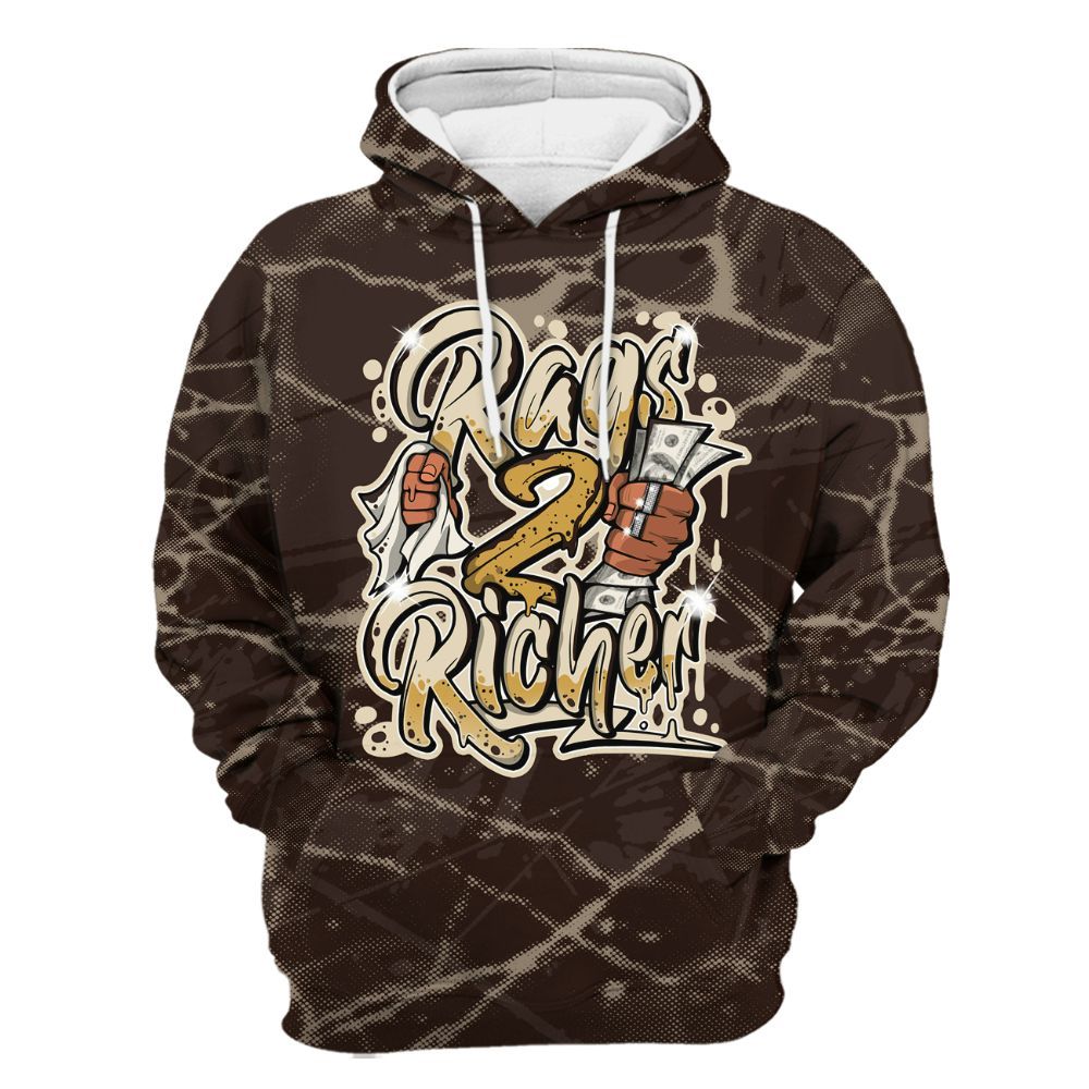 Hoodie To Match 2025 Retro Earth 5s - Rag 2 Rich Graphic All Over Print