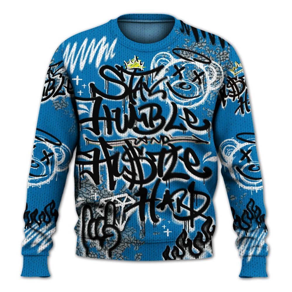 Knitted Sweater To Match Wizards 3s - Humble Drip Streetwear Graffity