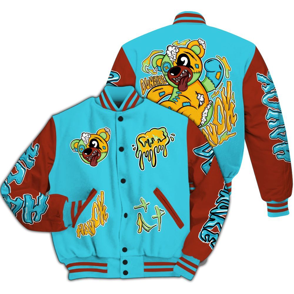 Varsity Jacket To Match SB Dunk Di_Orr Greenwood - Havok Bear All Over Print