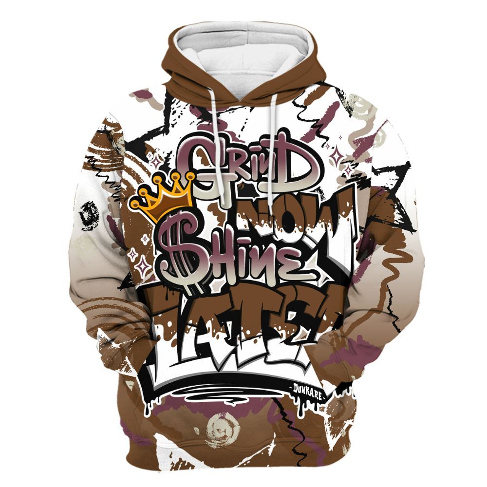 Hoodie To Match Archaeo Brown 3s - Grind Shine Later Drip All Over Print