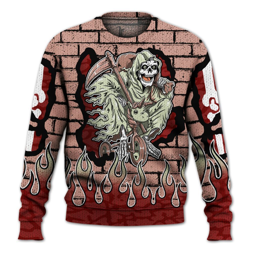 Knitted Sweater To Match Valentines Day 3s - Self Make Skeleton Crashed