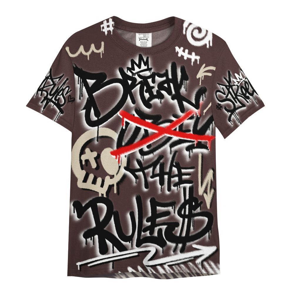 Shirt To Match Burgundy Crush 3s - Break Rules Streetwear All Over Print