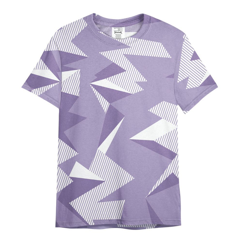 Shirt To Match Low Pure Violet 11s - Geometric Camouflage Pattern All Over Print