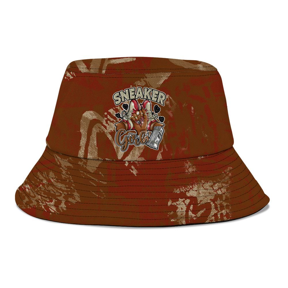 Bucket Hat To Match Archaeo Brown 5s - Sneakerz Girlz Heart Grunge Graphic