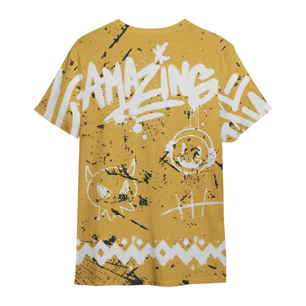 Shirt To Match Retro Light Ginger 14s - Friday Sneaker Crayon All Over Print