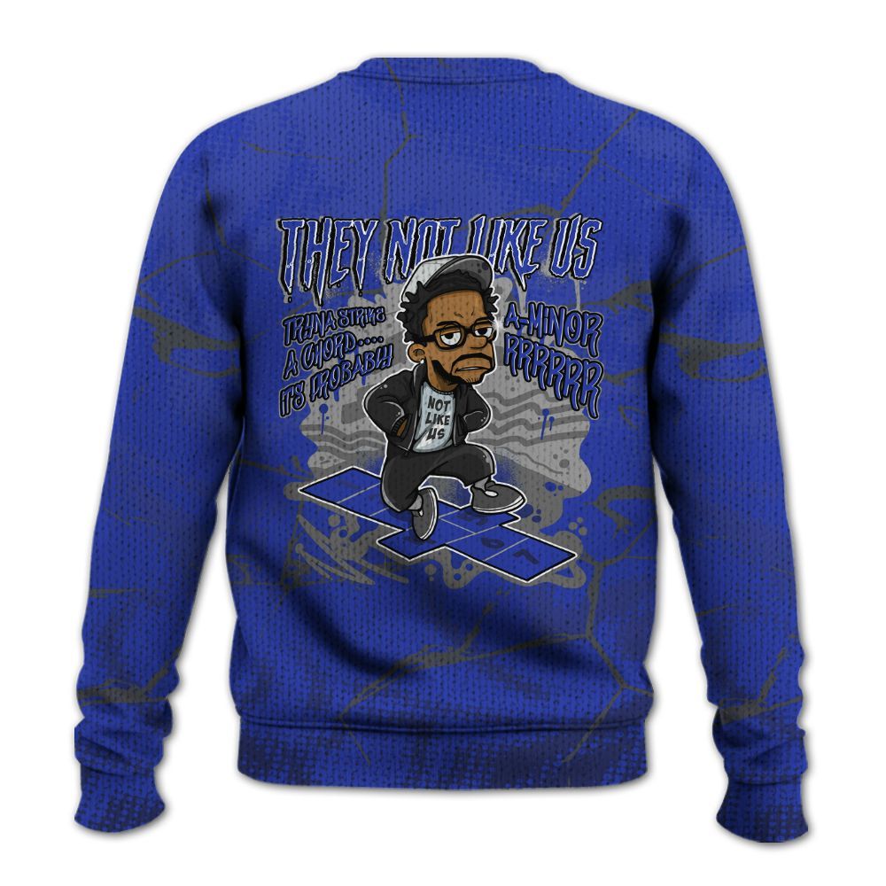 Knitted Sweater To Match Air Max Plus Black Racer Blue - Hopscotch Dislike Us Graphic Crack