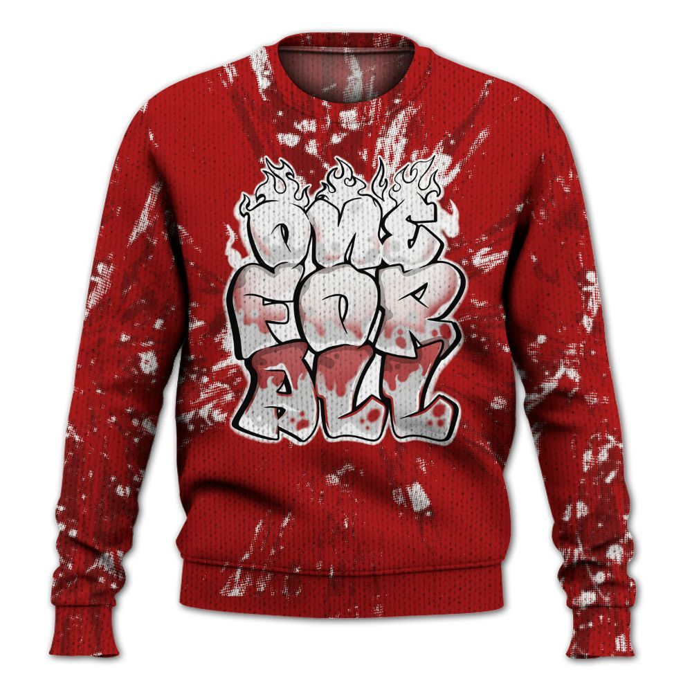 Knitted Sweater To Match Red Taxi 12s - Ones For All Graphic Luxury