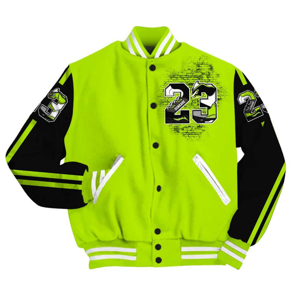 Varsity Jacket To Match Foamposite Voltage Black Air Pro 2026 - Custom Name Number 23 5s All Over Print