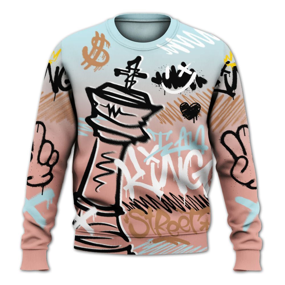 Sweatshirt To Match Dunk Low Glacier Arctic - Street King Chess Streetwear All Over Print