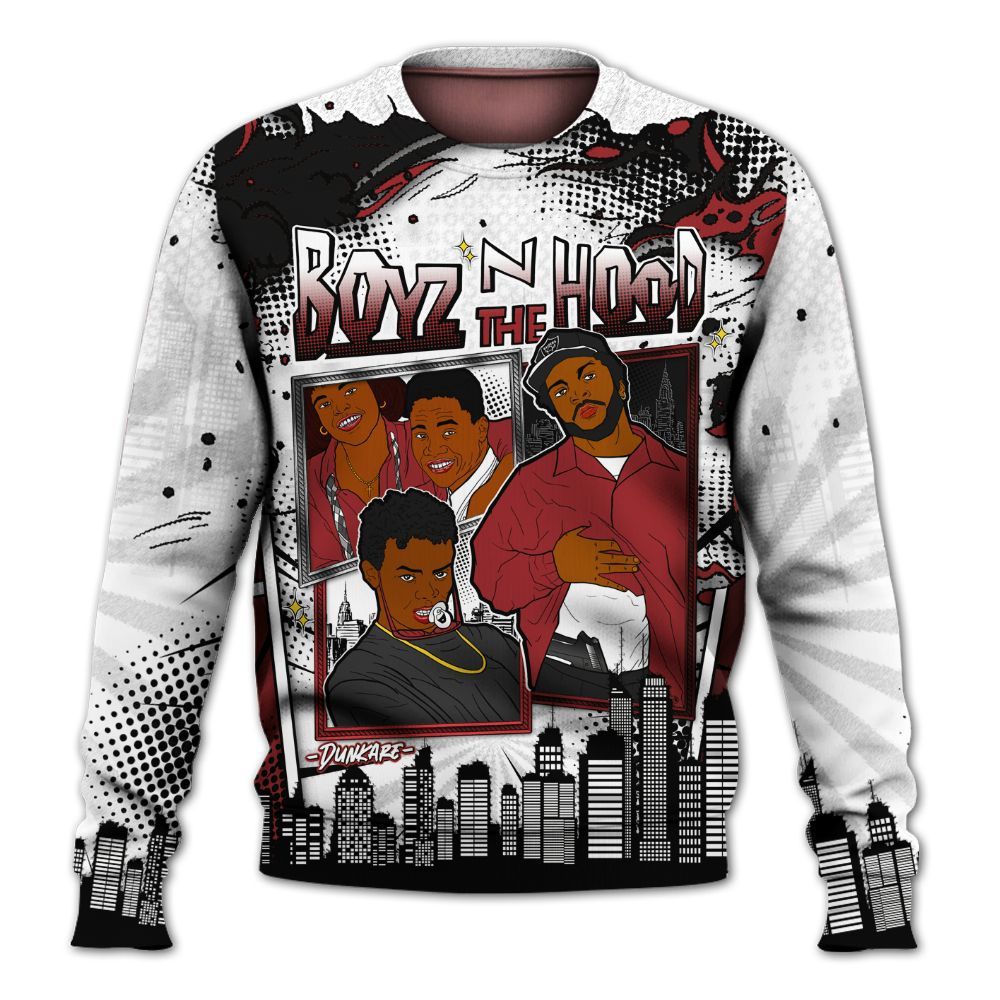 Sweatshirt To Match Alternate Flu Game 12s - Movie BoyzZ The Hood All Over Print