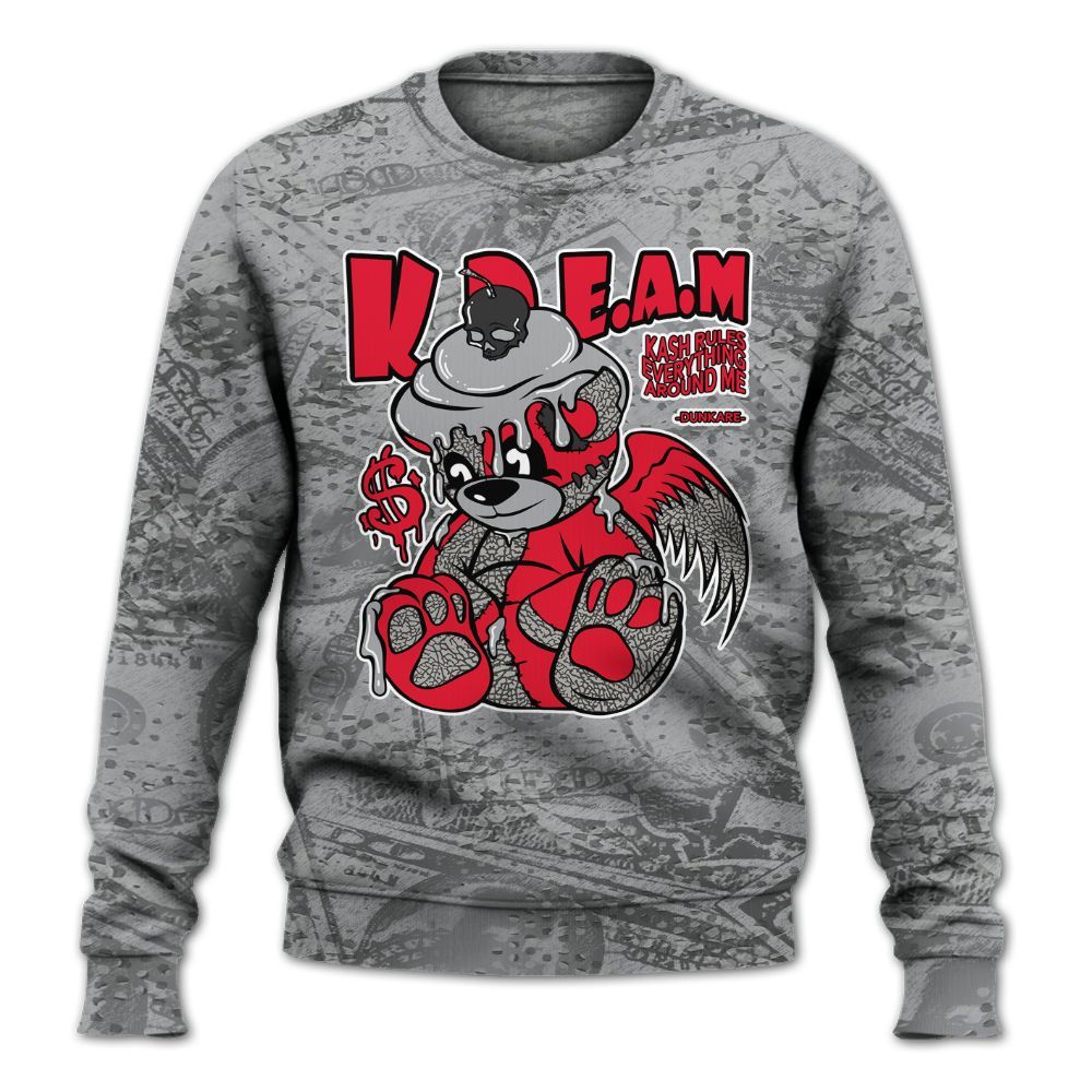 Sweatshirt To Match Sweatshirt To Match Black Cement 3s - Loot Bear All Over Print