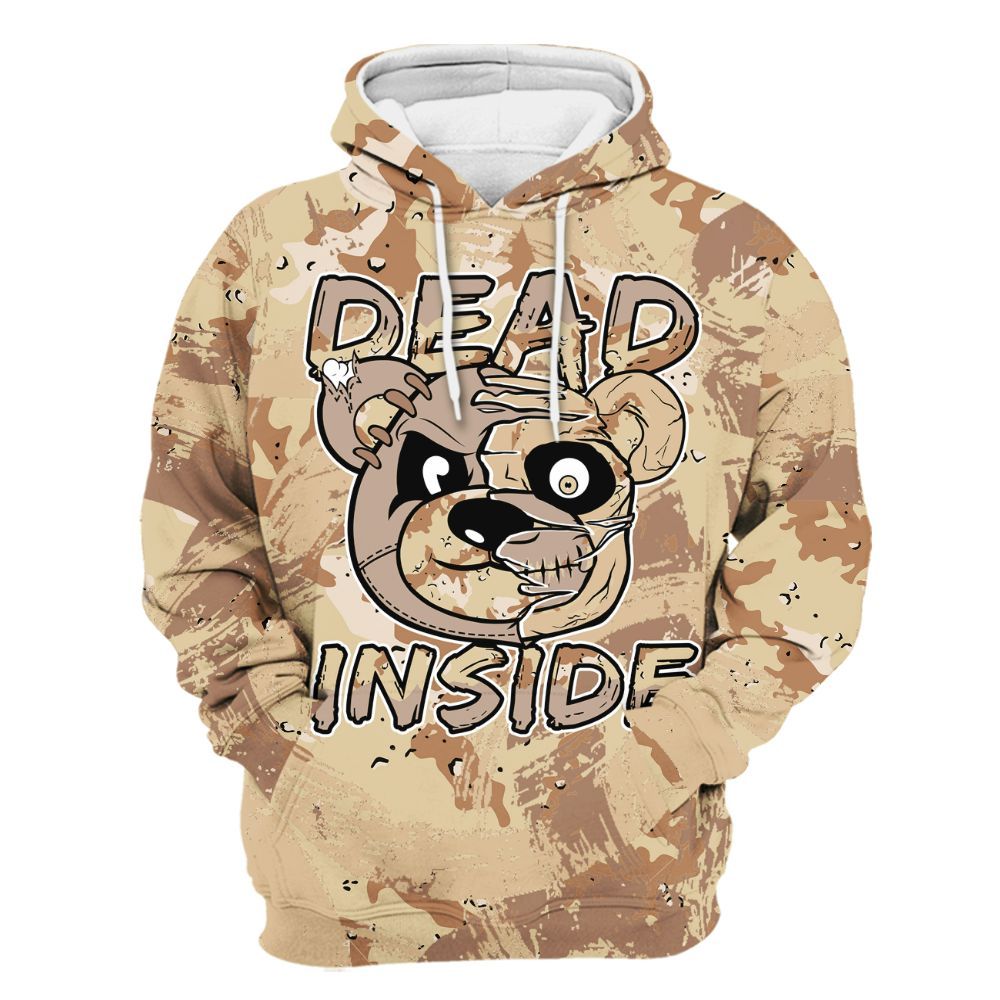 Hoodie To Match Desert Camo 3s - Lifeless Bear Circle Slpash All Over Print