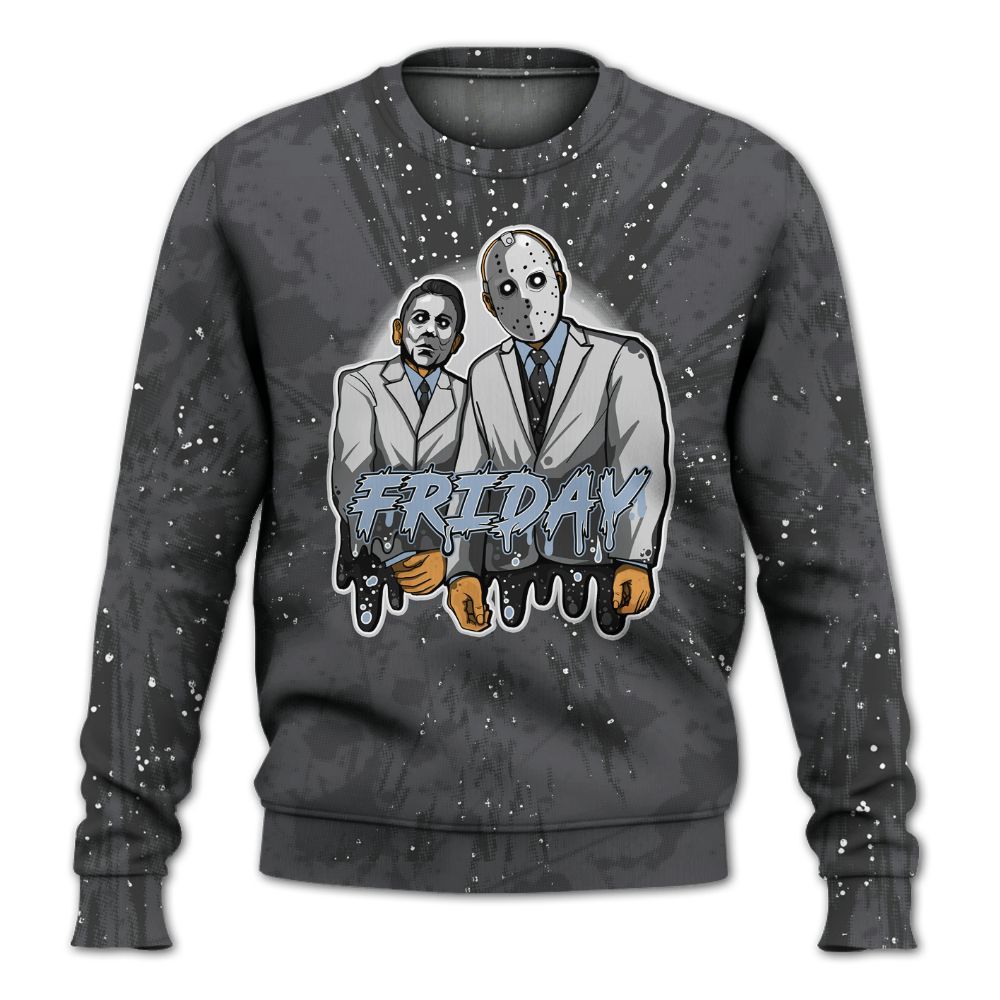 Sweatshirt To Match Reverse Oreo 6s - Friday Halloween Graphic Luxury All Over Print