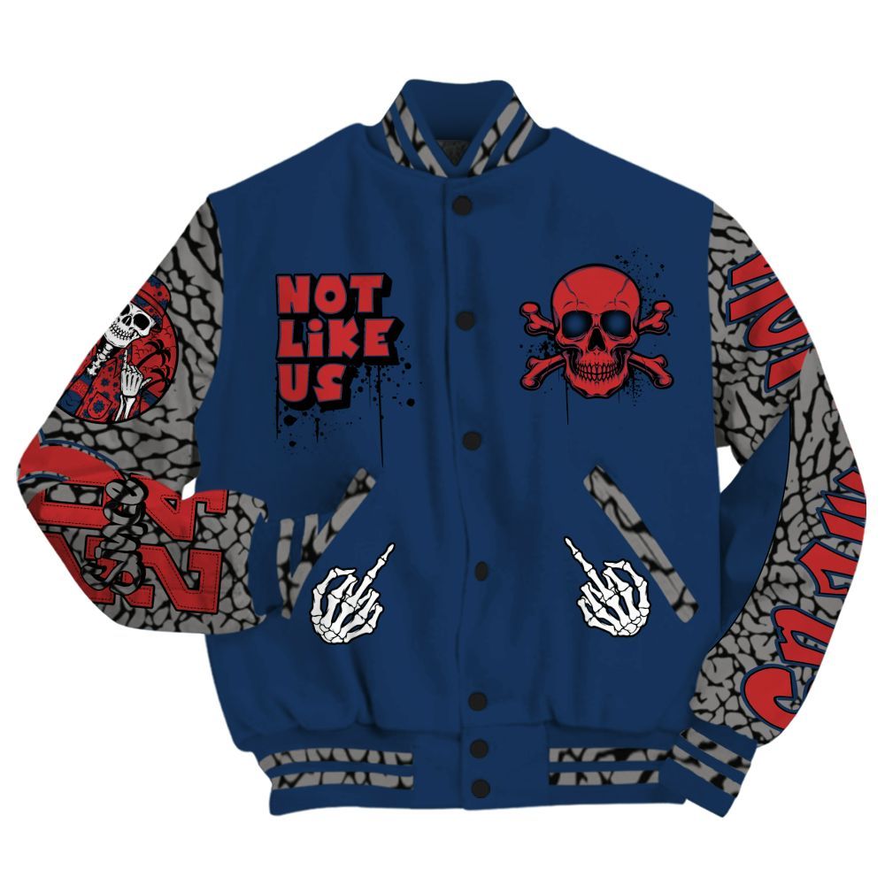 Varsity Jacket To Match SP Sport Royal 3s - Don't Like Us All Over Print