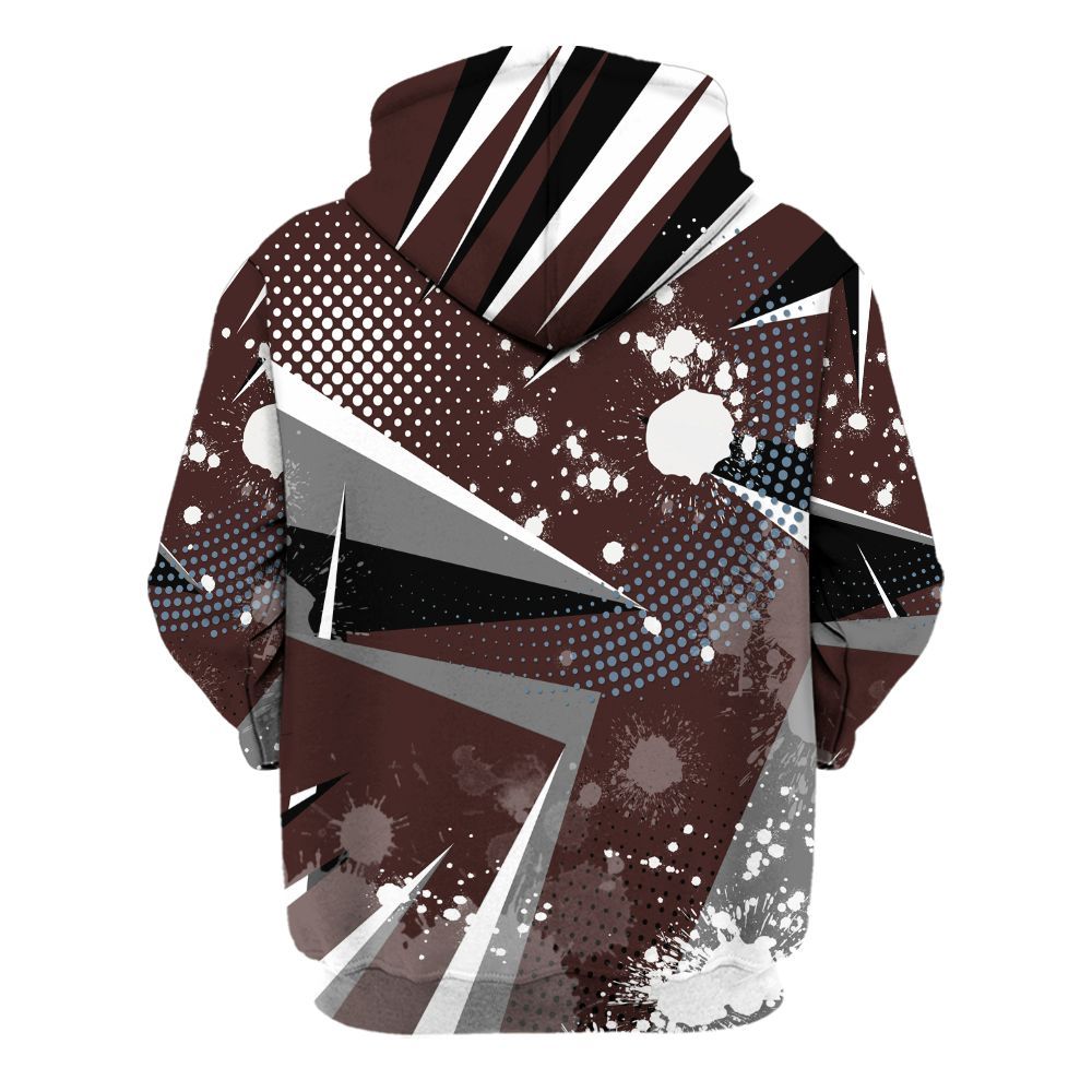 Hoodie To Match Burgundy 5s - Poly Trust No One Dripping All Over Print