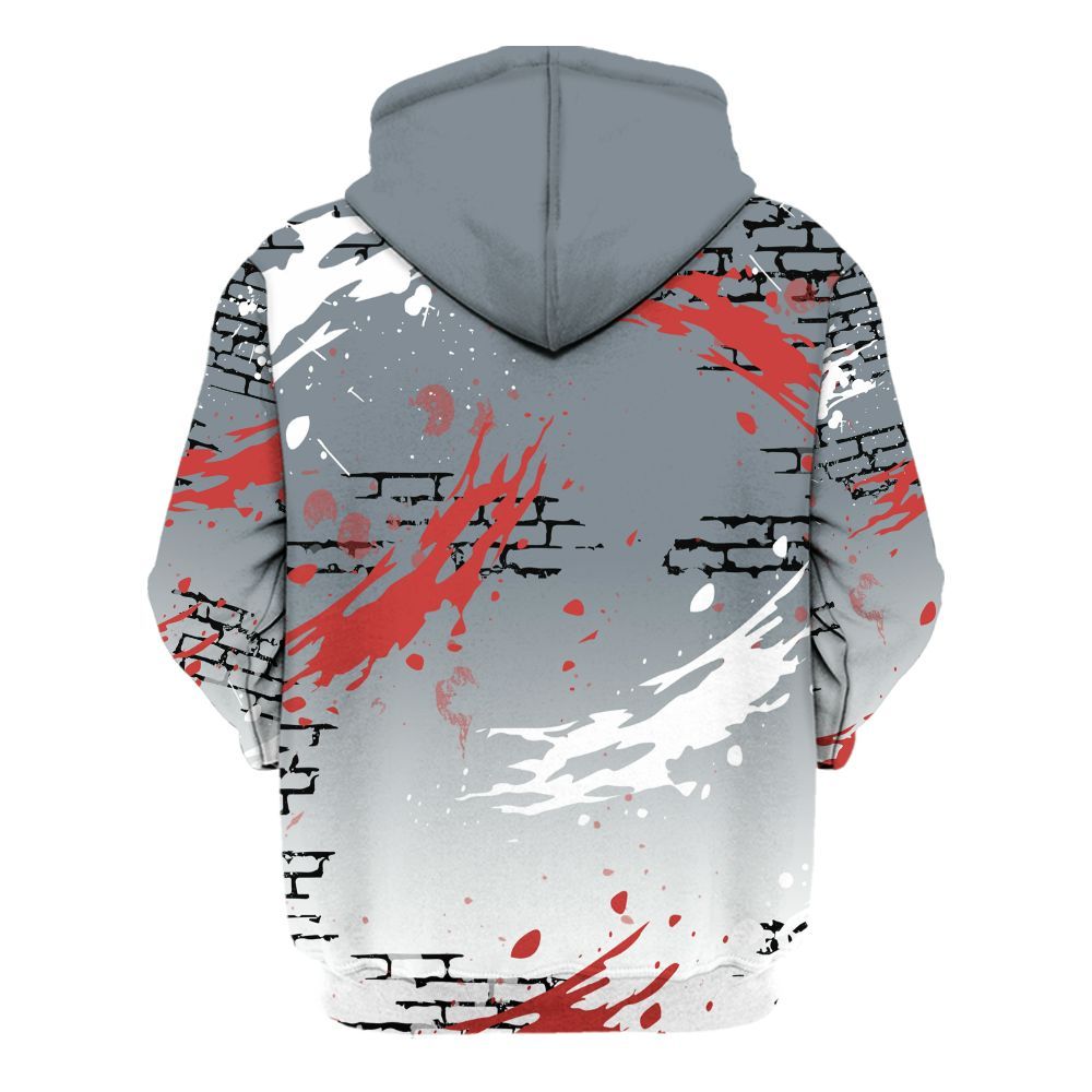 Hoodie To Match Wolf Grey 13s - Values Of Loyalty Drip All Over Print