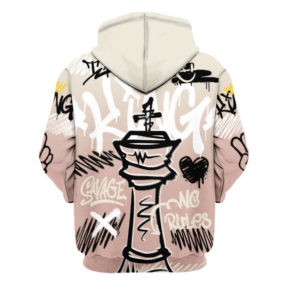 Hoodie To Match Air Force Low 1 Arctic Orange - Street King Chess Streetwear All Over Print