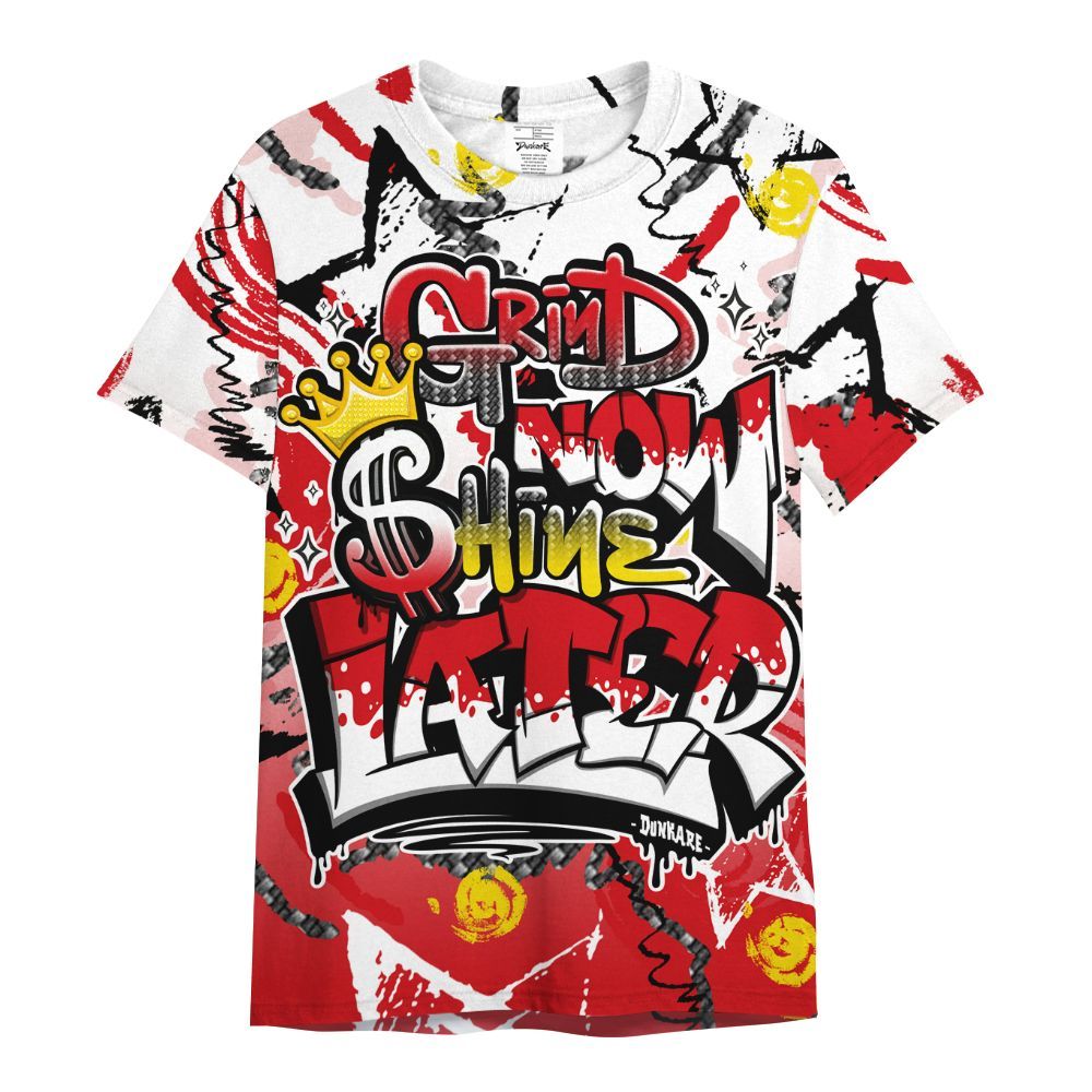 Shirt To Match Ferrari 14s - Grind Shine Later Drip All Over Print