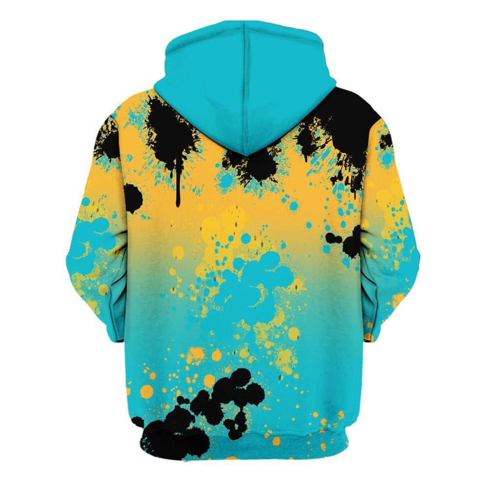 Hoodie To Match Retro Aqua 5s - Trust No One Scary All Over Print