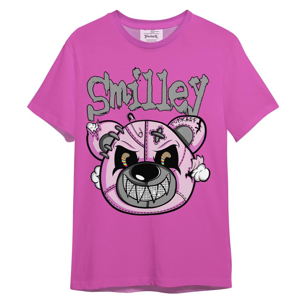Shirt To Match Hyper Violet 4s T-- Smilley Bear Color T-Shirt 2404 NCMD