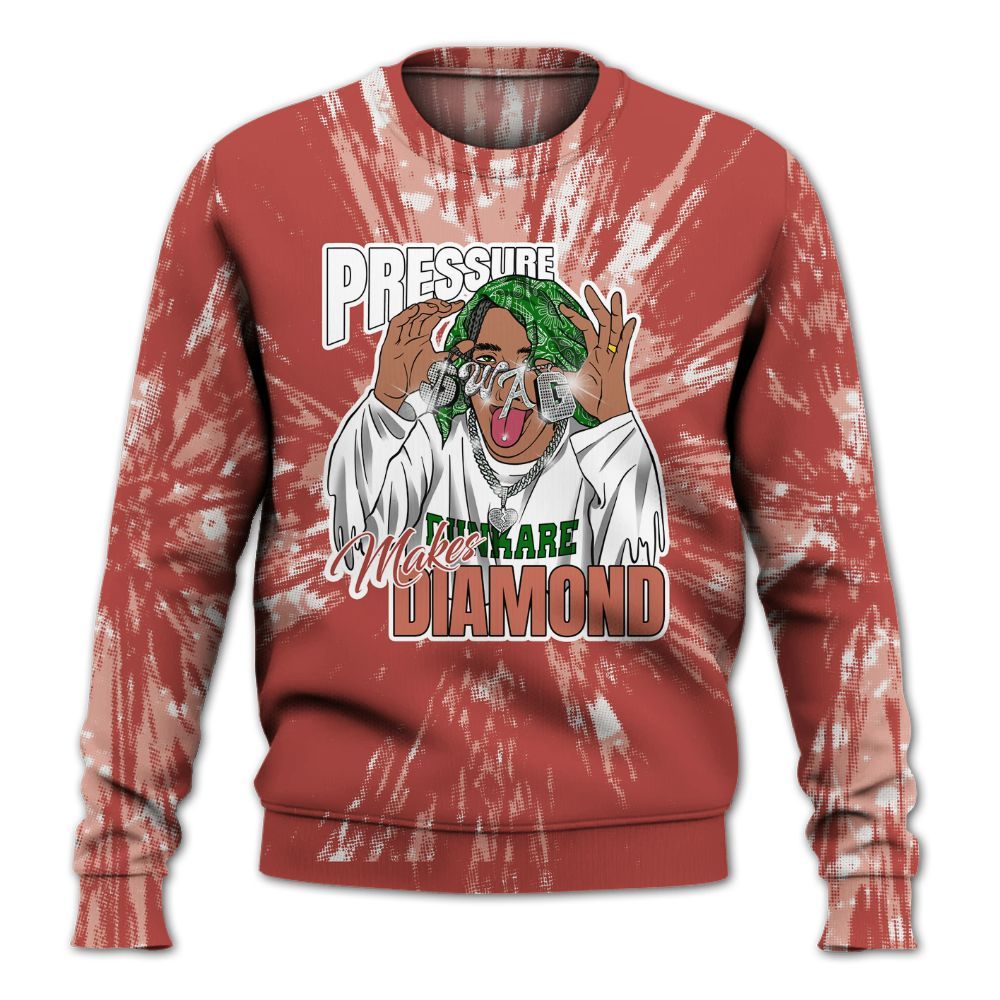 Sweatshirt To Match Dune Red 13s - Pressures Makes Sweatshirt To Match Lux All Over Print