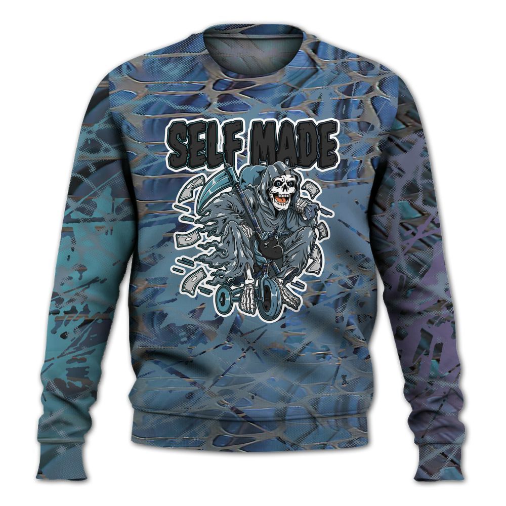 Sweatshirt To Match Air Foamposite Kazuya Mishima - Self Make Skeleton Profound All Over Print