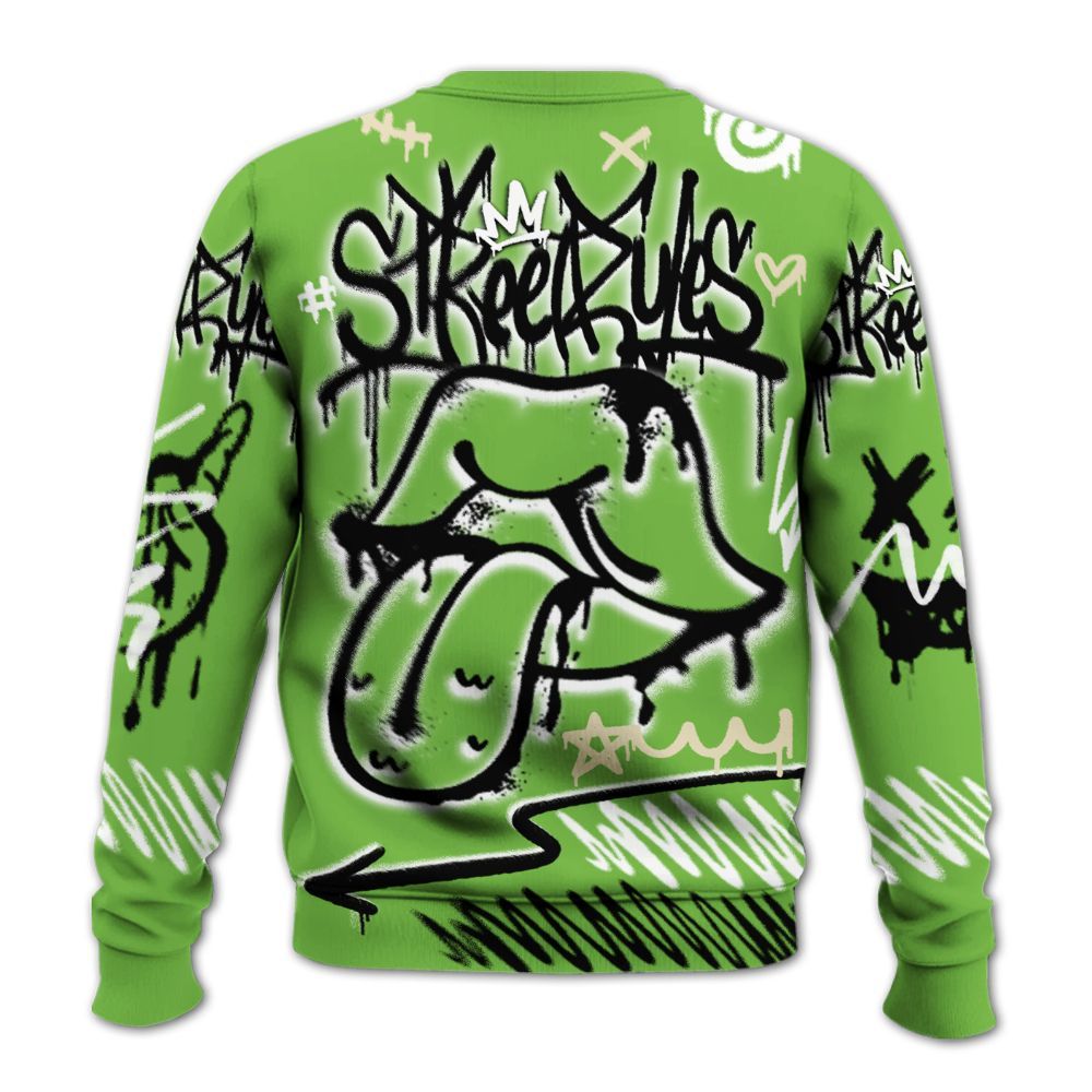 Sweatshirt To Match Air Max Waffle SP Action Green - Break Rules Streetwear All Over Print