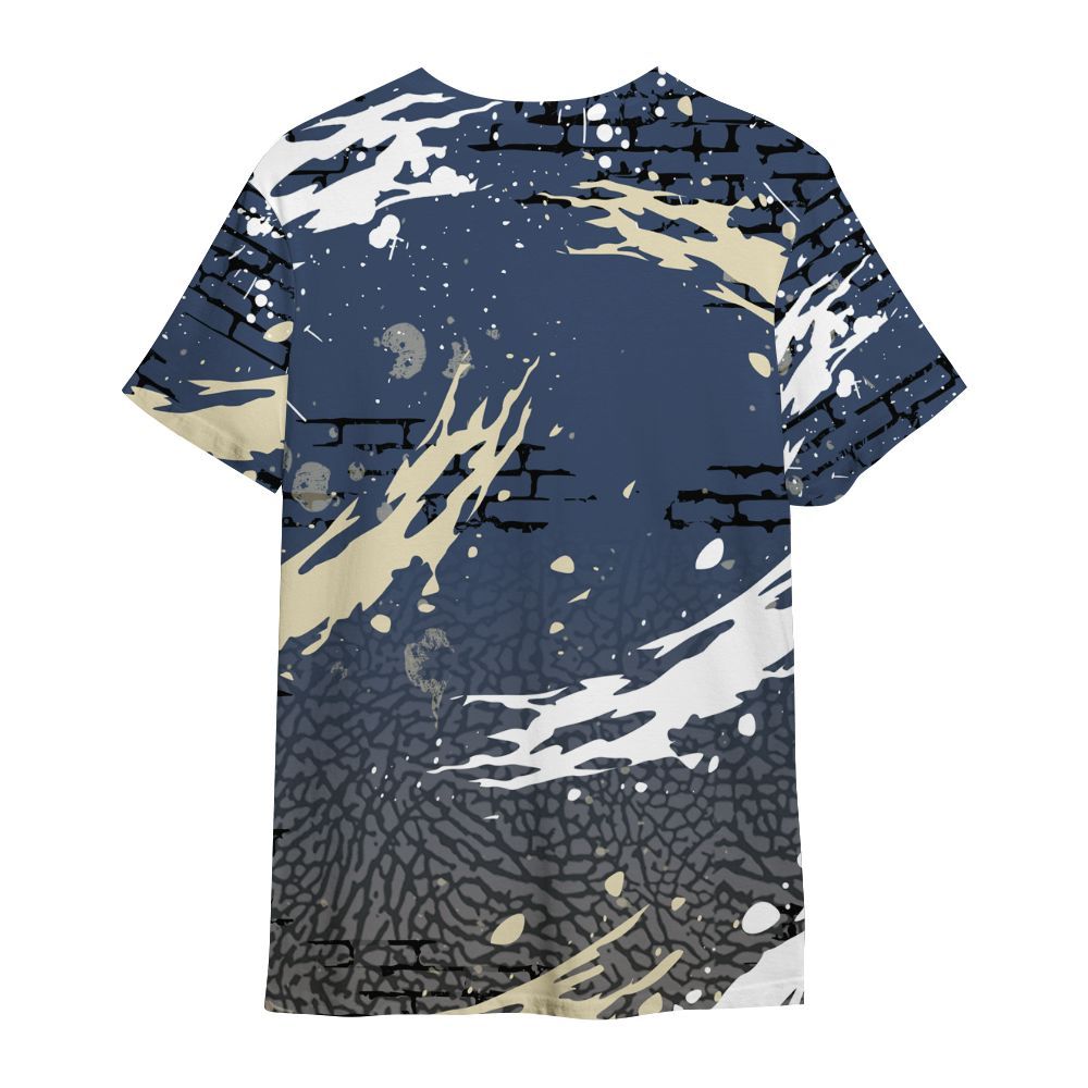 Shirt To Match Diffused Blue 3s - Values Of Loyalty Drip All Over Print