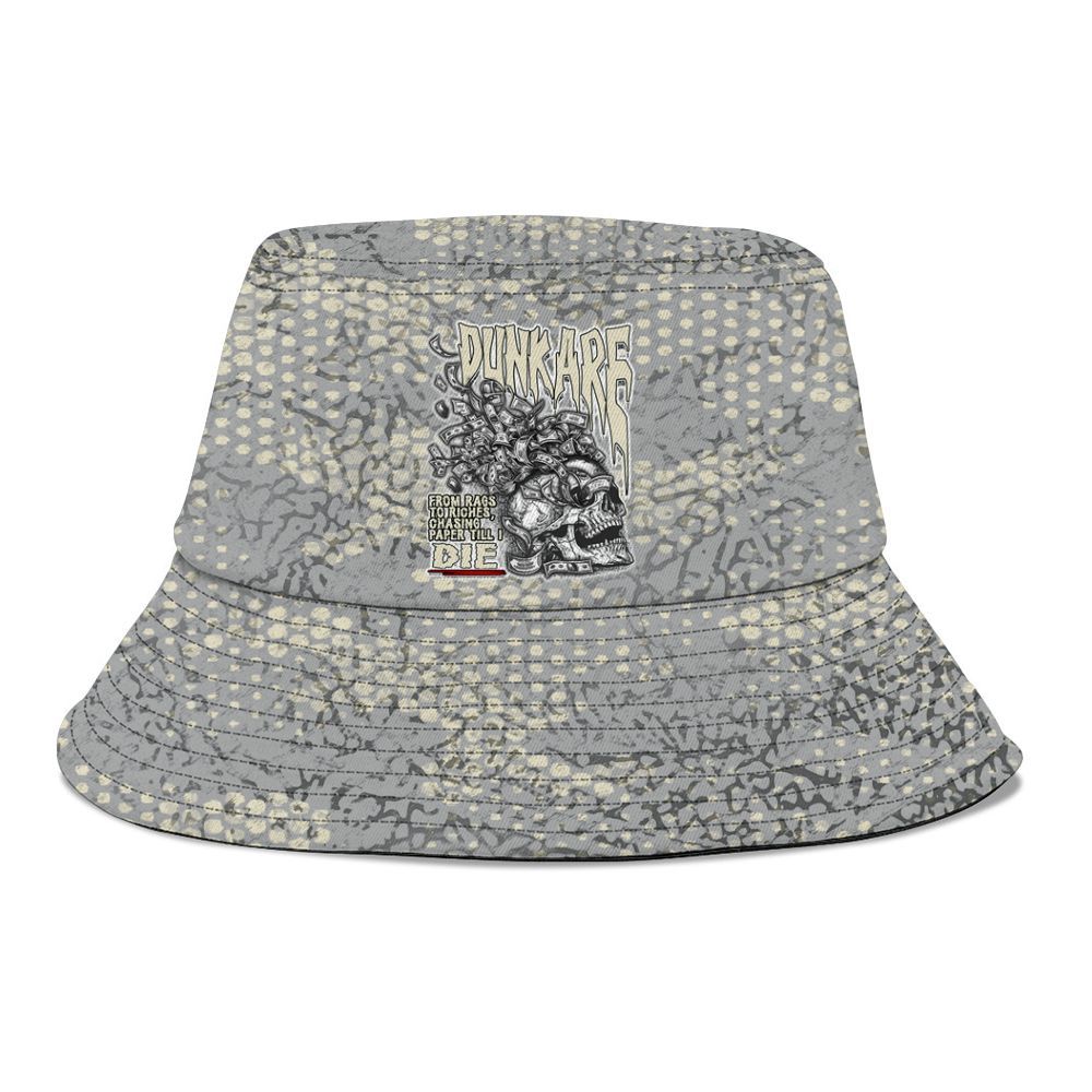 Bucket Hat To Match Cement Grey 3s - From Rags To Riches Graphic