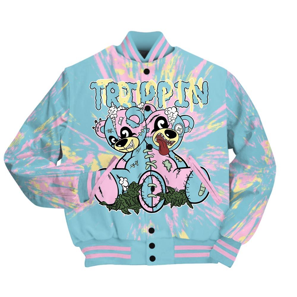 Varsity Jacket To Match SB Dunk Low Visty - Trippin Bear Luxury Varsity Jacket Unisex