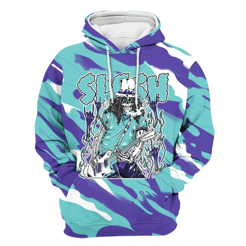 Hoodie To Match Low Hornets 1s - Slash Skeleton Colored All Over Print