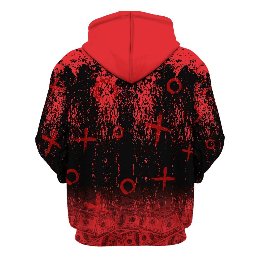Hoodie To Match Chile Red 9s - Selfmade Unique Drip All Over Print