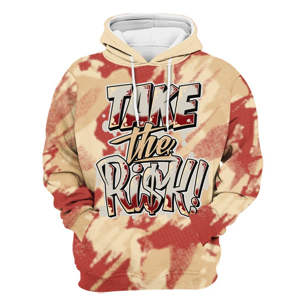 Hoodie To Match Dunk Low Strawberry Waffle - Take Risks Abstract All Over Print