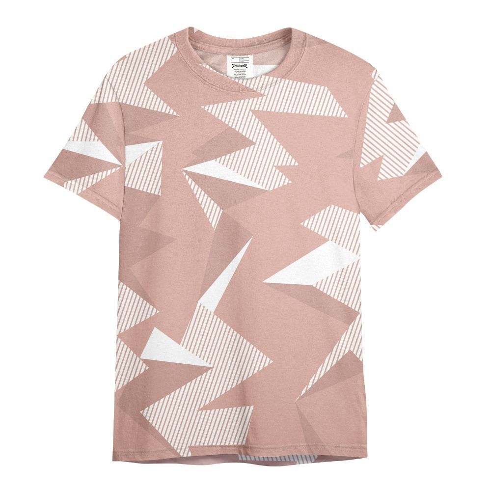 Shirt To Match Dunk Low Pink Velvet - Geometric Camouflage Pattern All Over Print
