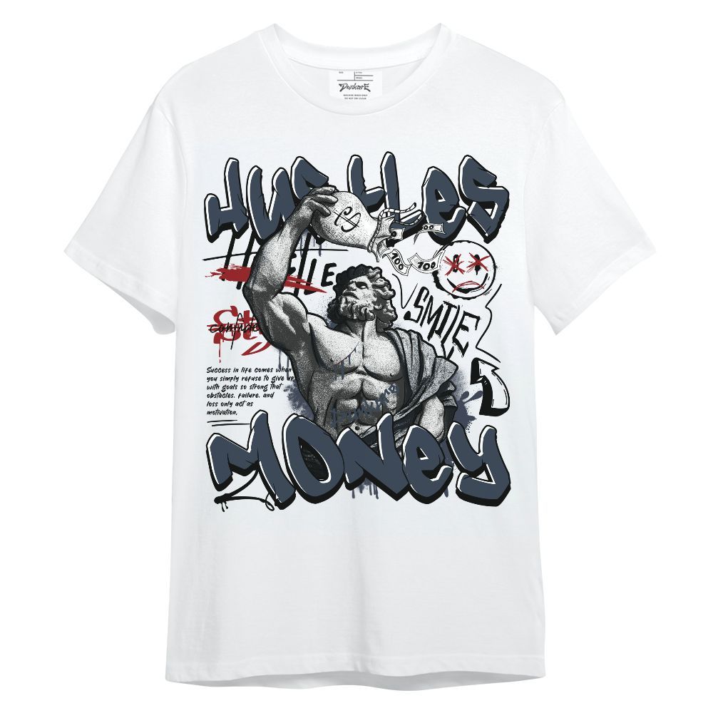 Shirt To Match Navy Blue 2024 6s - Graphic Hustle Money Unisex Shirt