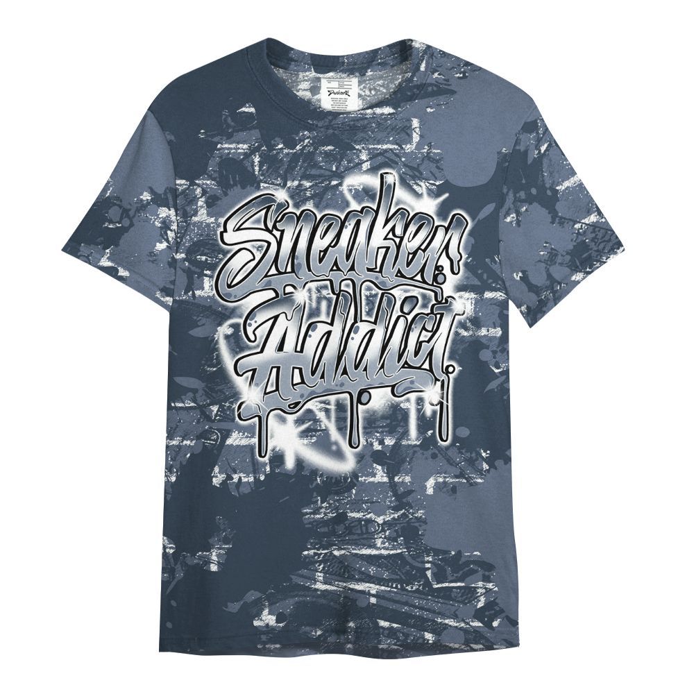 Shirt To Match Low Diffused Blue 11s - Addiction Sneakers Graphic Street Art All Over Print