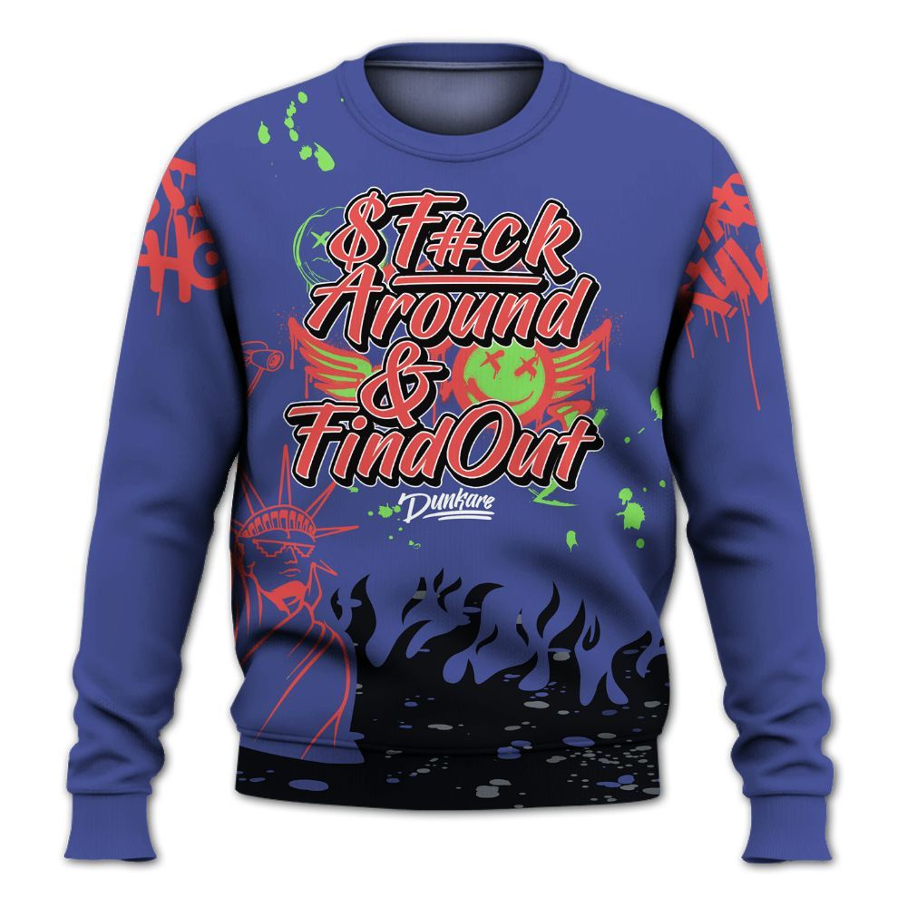 Sweatshirt To Match KD 4 Nerf - Graphic Fck Around Find Out All Over Print