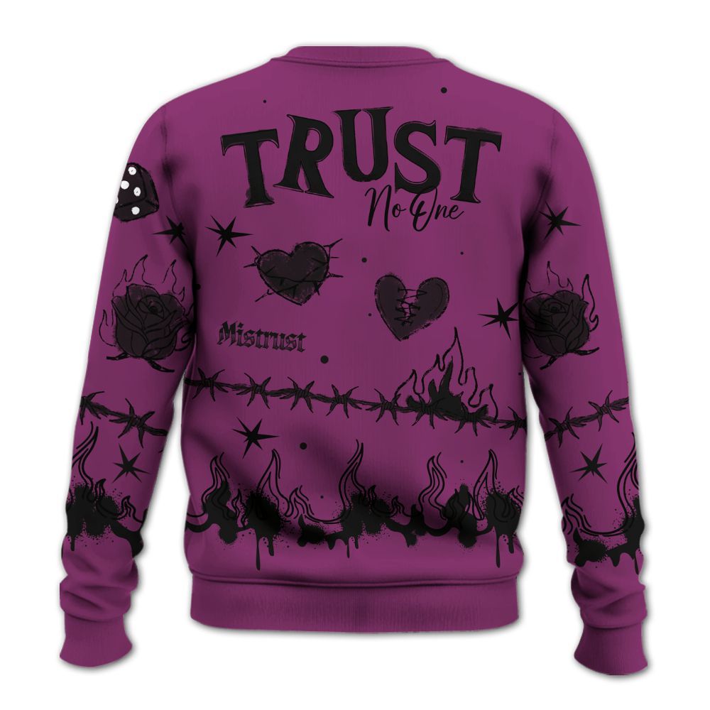 Sweatshirt To Match Air Max Sunder Gore Tex Bold Berry - Trust No One Snake-Bite Doodle Crayon All Over Print