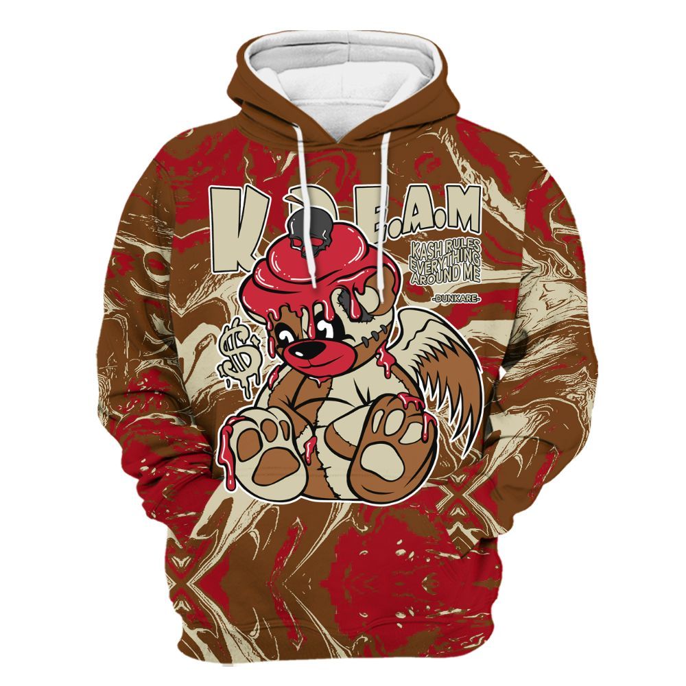 Hoodie To Match Archaeo Brown 5s - Loot Bear Liquid All Over Print