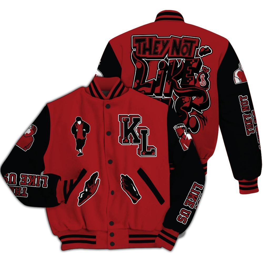 Varsity Jacket To Match Alternate Flu Game 12s - Dislike Us Graphic All Over Print