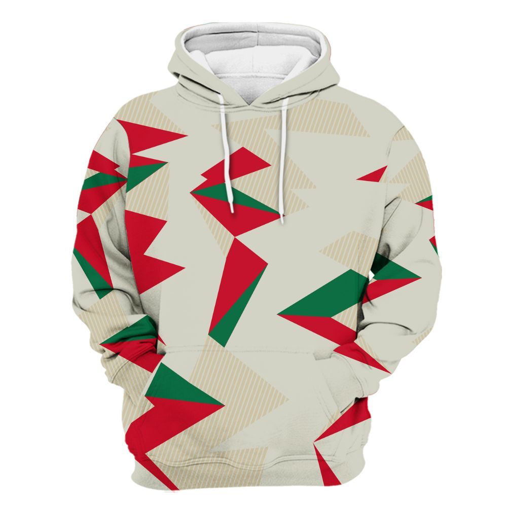 Hoodie To Match El Grito 5s - Geometric Camouflage Pattern All Over Print