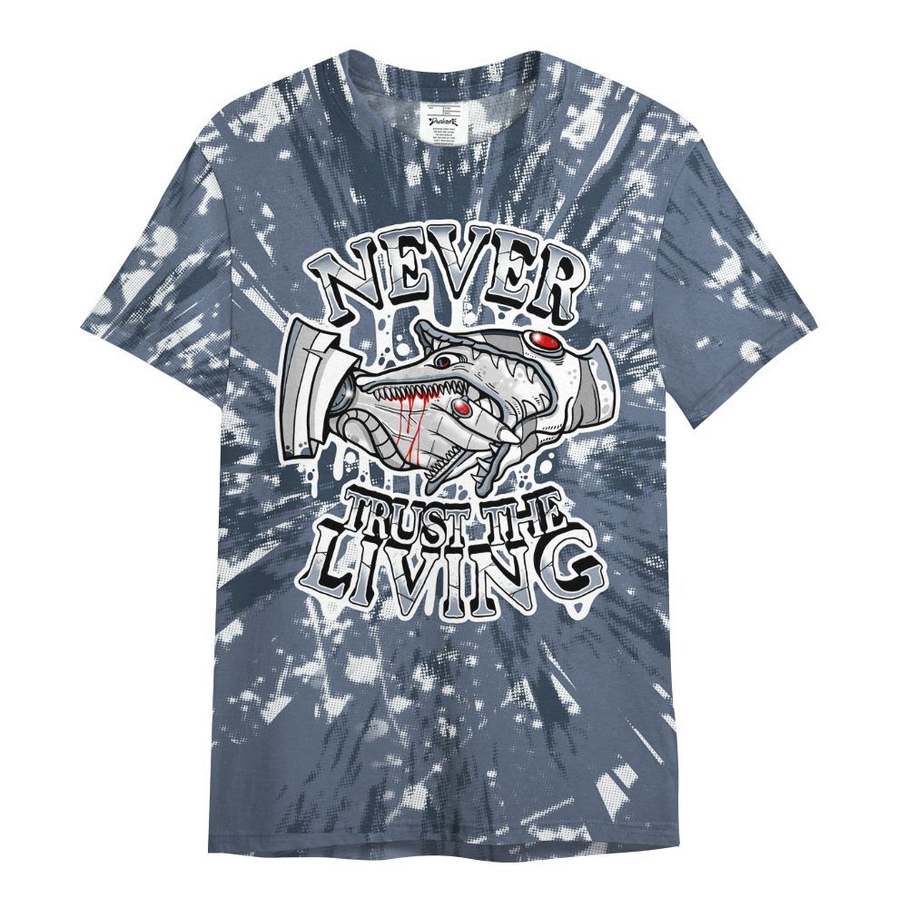 Shirt To Match Low Diffused Blue 11s - Never Trusting Living Graphic Halloween All Over Print