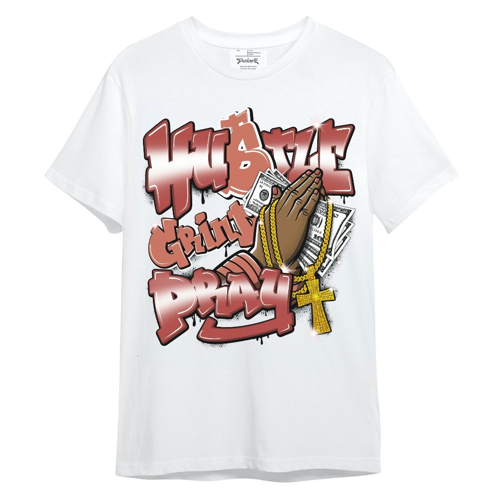 Shirt To Match Dune Red 13s - Hustle, Money Pray Streetwear Unisex Shirt