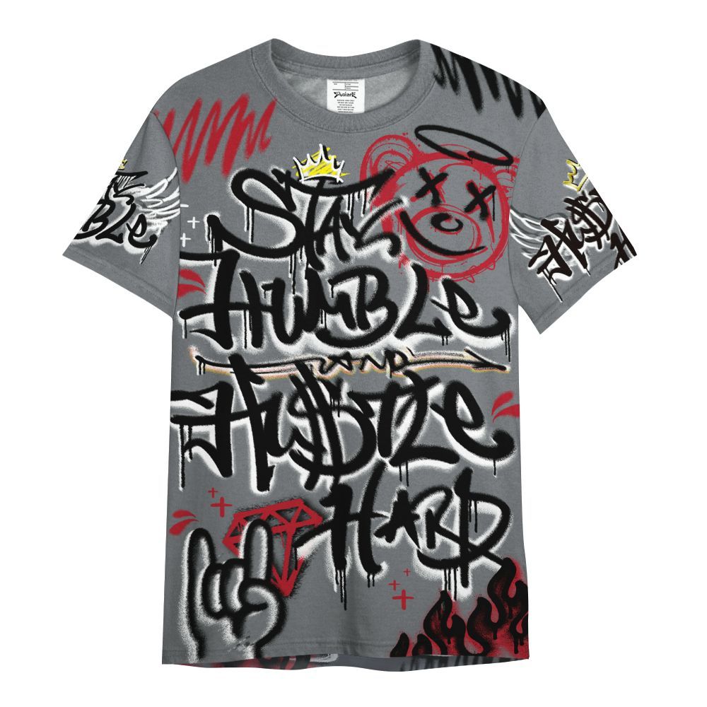 Shirt To Match Retro Fire Red 9s - Humble Drip Streetwear Graffity All Over Print