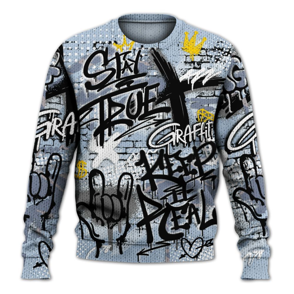 Knitted Sweater To Match Ja 2 Induction - True It Real Graffiti Streetwear