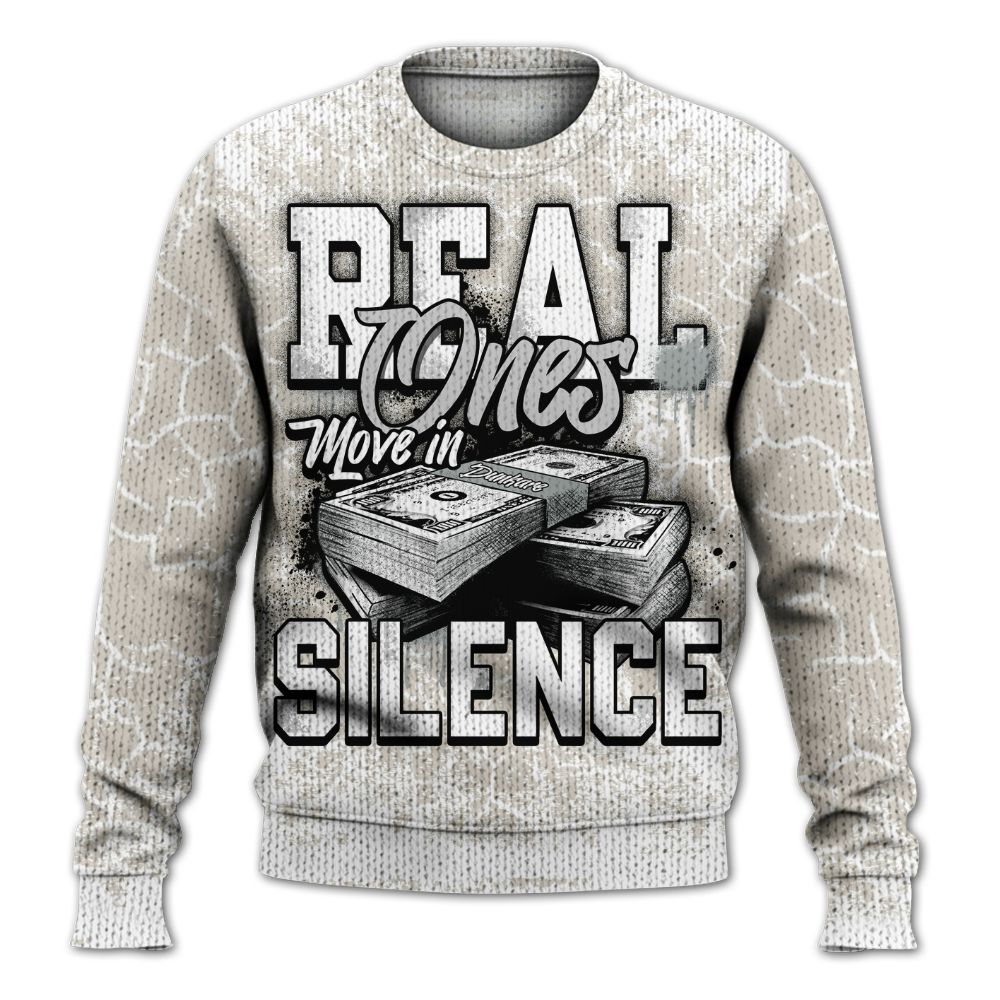 Sweater To Match Retro Pure Money 3s - Move In Silence Money Street Retro Graphic
